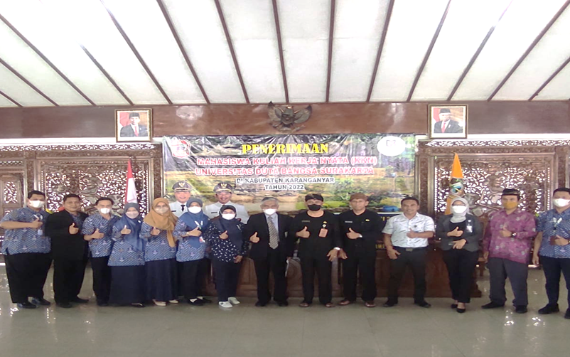 PENERIMAAN MAHASISWA KULIAH KERJA NYATA (KKN) UNIVERSITAS DUTA BANGSA SURAKARTA DI WILAYAH KABUPATEN KARANGANYAR TAHUN 2022